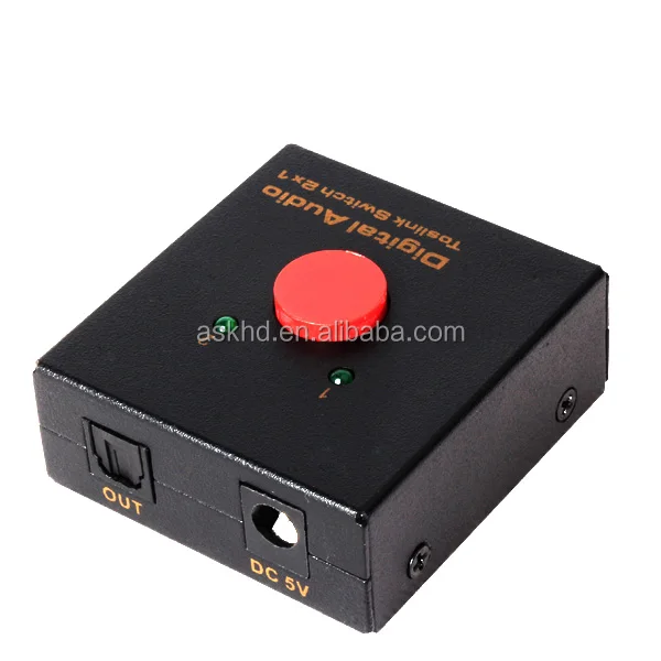 SPDIF/Toslink 2x1 digital audio switcher records vinyl music