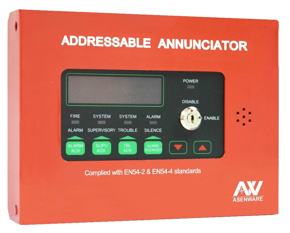 EN54 Addressable fire alarm system control panel 1-8 loops