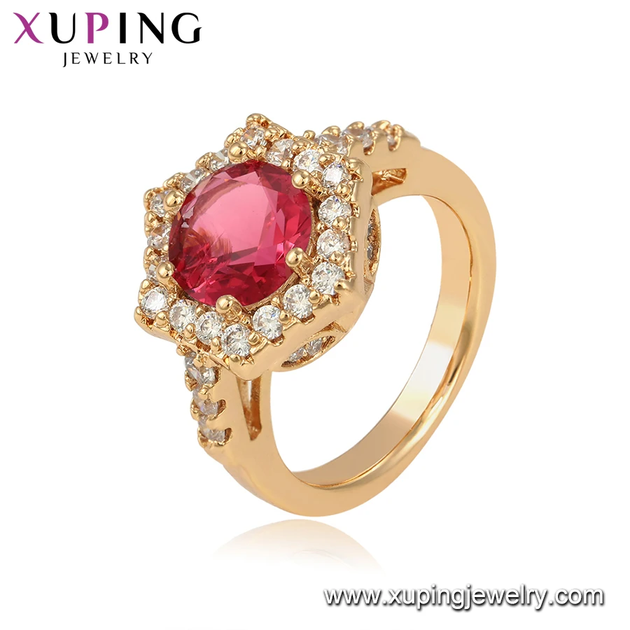 15317 Xuping последние модели роскошный стиль настройки кубический циркон элегантность 18 К Золотые женские кольца, бижутерия
