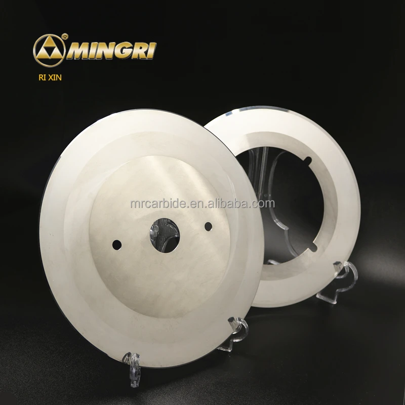 Corrugated circular tungsten carbide slitter knife cardboard cutting blades