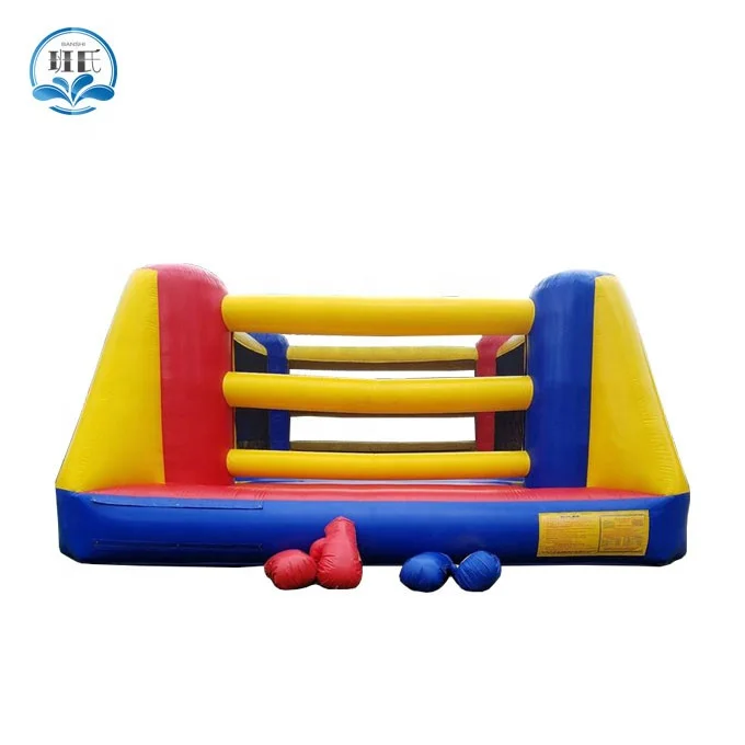 factory price commercial adult inflatable combo bouncer wrestling sport games PVC material inflatable boxing ring