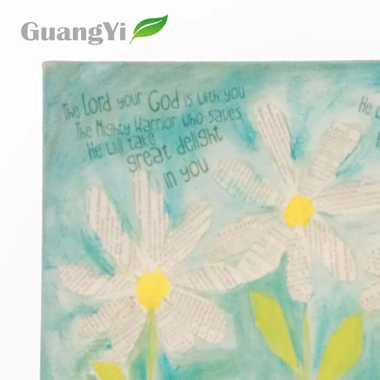 Высокое качество довольно с цветочным принтом Office для дома wall рельефные украшения