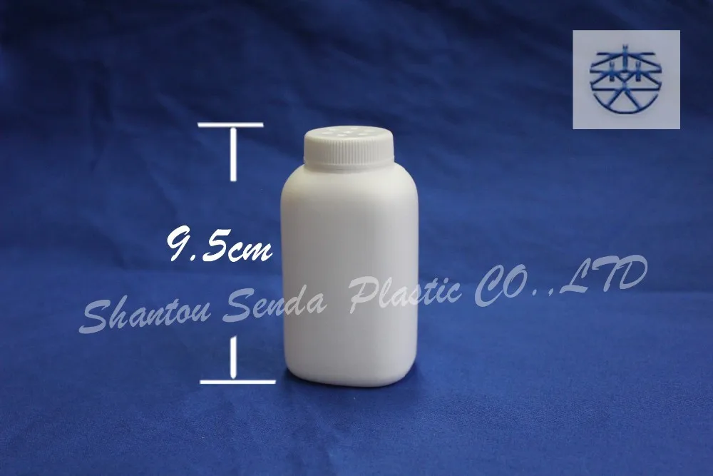 hdpe square plastic bottles for powder, 80ml plastic powder container, dry powder container