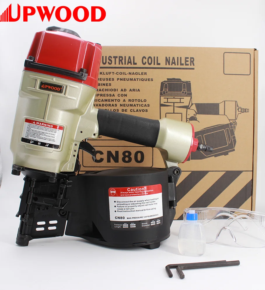 UPWOOD CN80 Multifunctional High Quality top spare parts air coil nailer