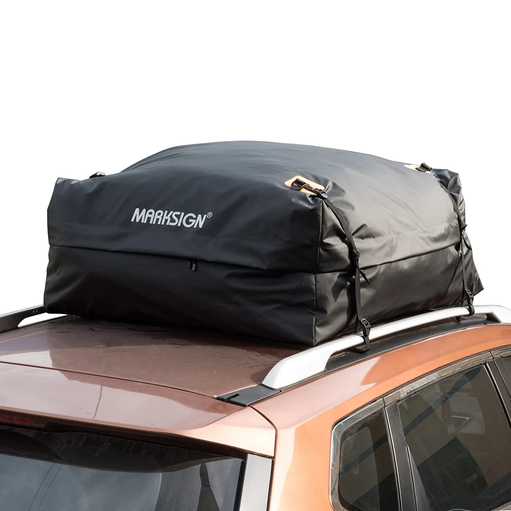 
Patented Original Design-100% Waterproof Aerodynamic Car Roof Bag, 13 cuft 