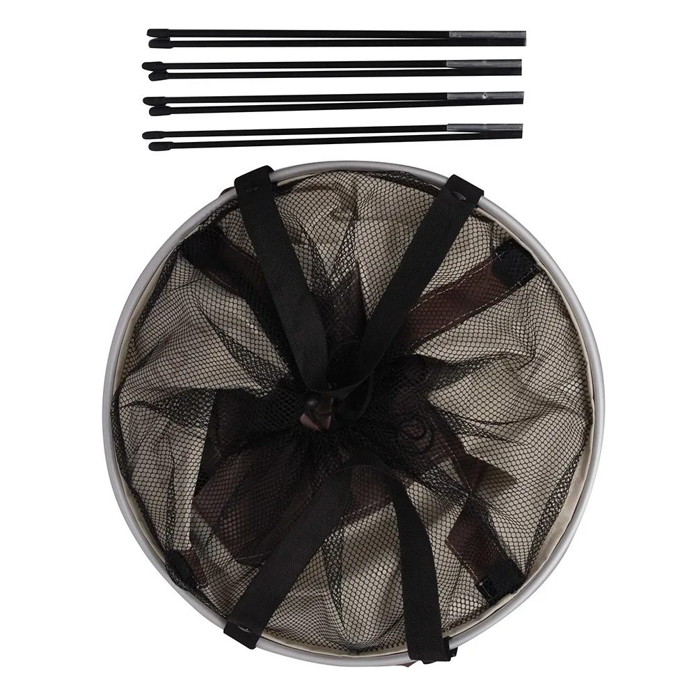 Round Cylinder Shape Foldable Pop Up Mesh Laundry Basket