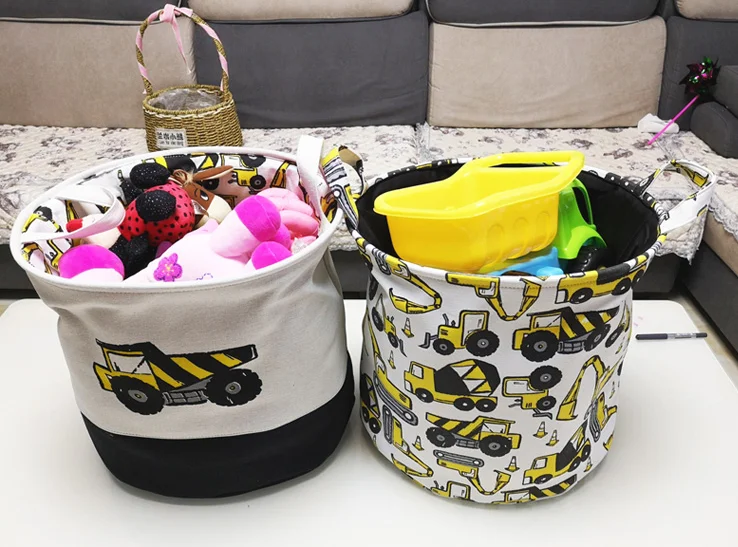 
Ins Organic Cotton Toy Storage Baby Basket 