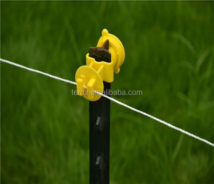 Plastic Insulators for electric fencing T Posts extended 10mm offset Poly Wire electric fence insulator