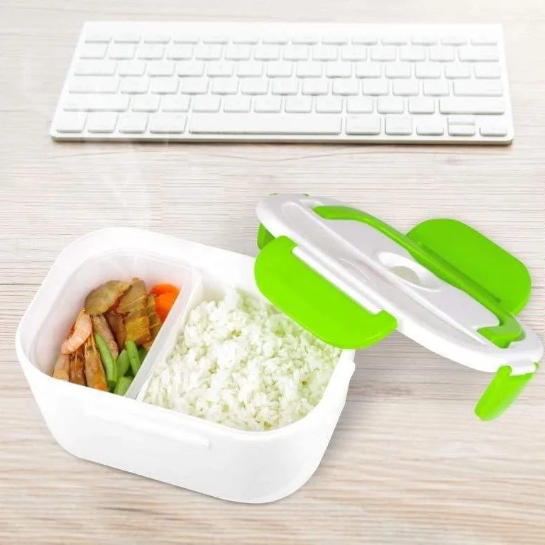 
Travel mini portable plastic electric heating Insulation heated food warmer storage box electric lunch box with low price 