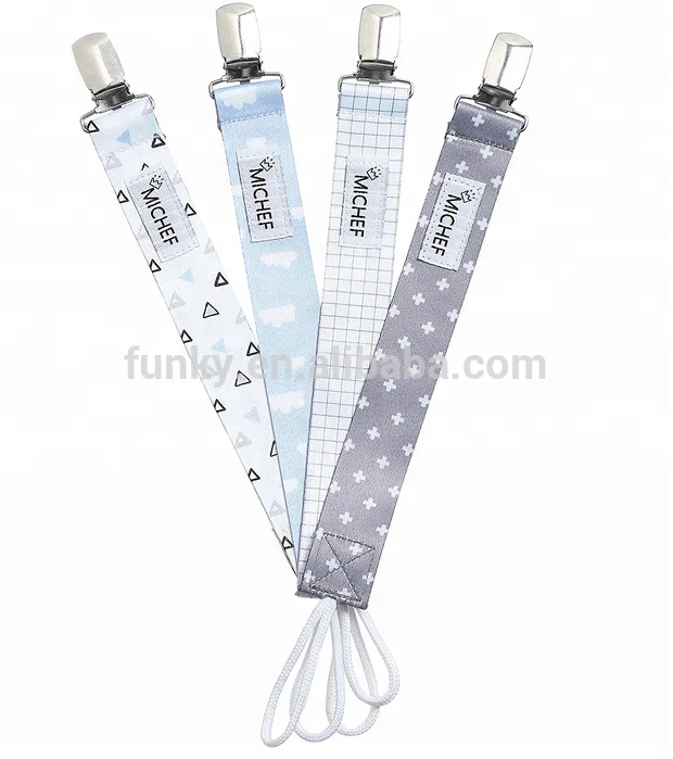 
Best Selling Unisex Baby Product Wholesale Pacifier Clip 4 Pack 