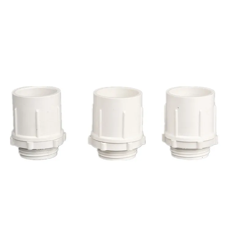 Electrical Conduit Fitting PVC Male Adaptor with Lock Ring