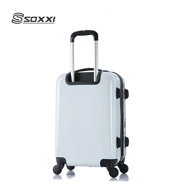 Fashion design travelling bags suitcase trolley printing trolley luggage