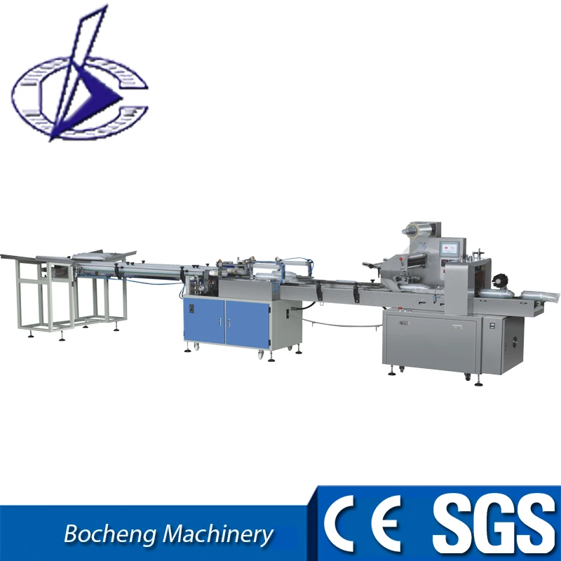 
 Оборудование для упаковки тортов Tiramisu с горизонтальным потоком, автоматическая швейцарская упаковочная машина  