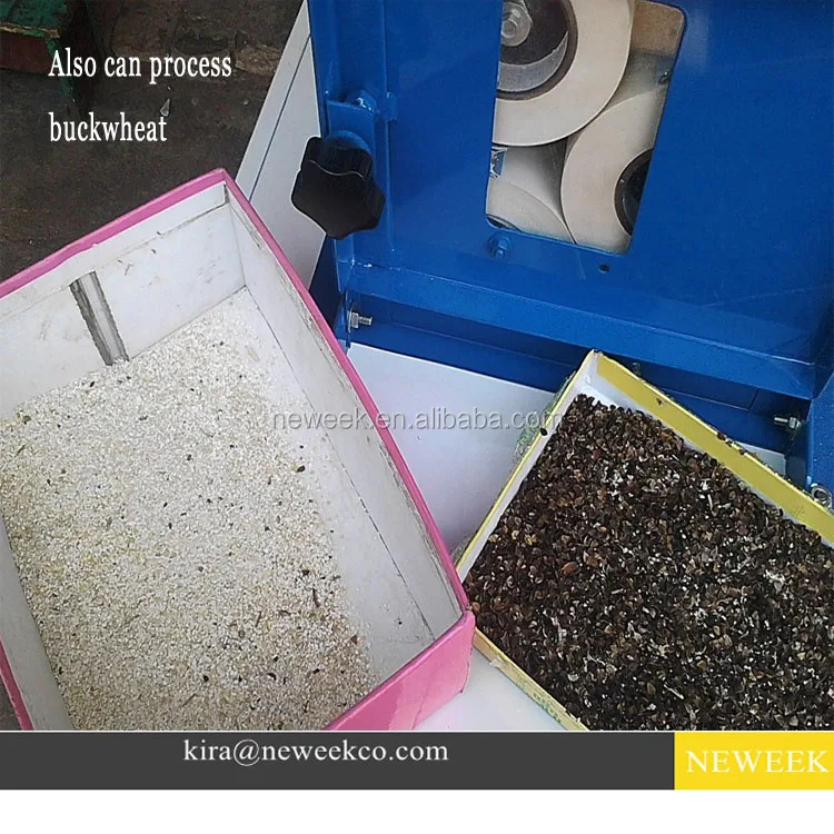 NEWEEK 3 roller cocoa processing dry black skin coffee bean sheller for sale