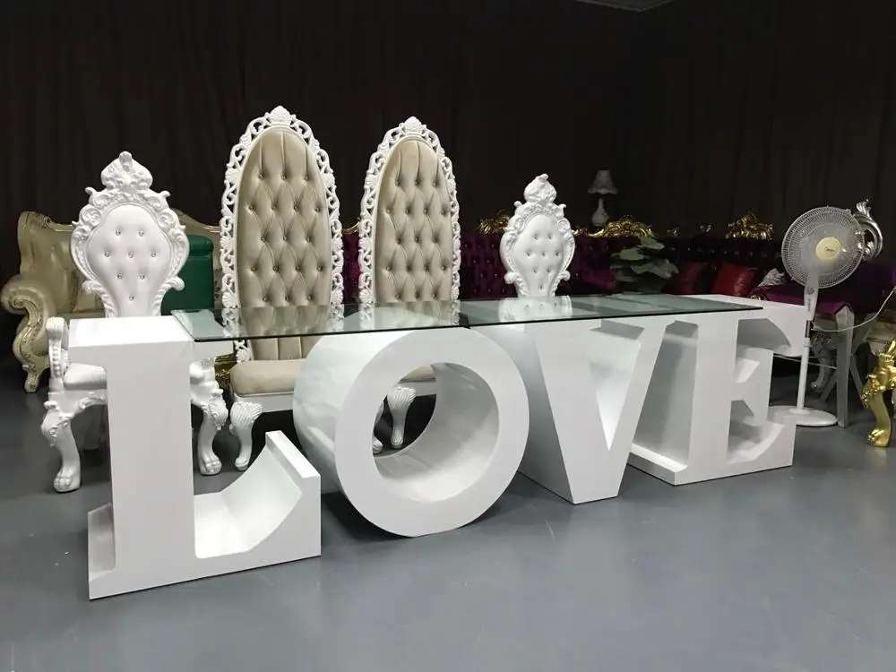 
Customized High Quality Durable Popular Decoration Love Letter Wedding Table 