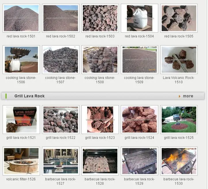 
offer mixed color volcano stone 