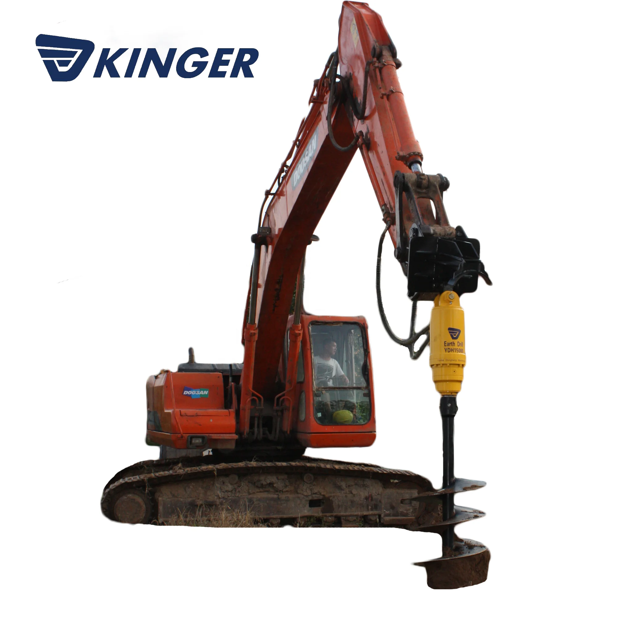 
KINGER excavator auger attachment earth auger drilling machine for sale 