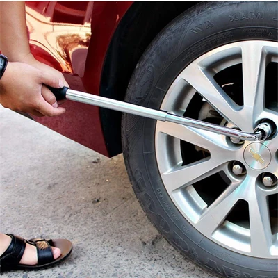 L telescopic tire wrench wheel nut wrench L type socket tyre spanner set