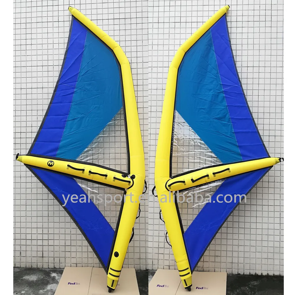Inflatable windsurfing sail for all ages beginner wind surf wing sail