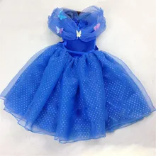 New Cinderella Kids Dress Retail Robe Princesse Enfant Girl Dress With Butterfly For Cinderella Cosplay Costume Fancy Dresses