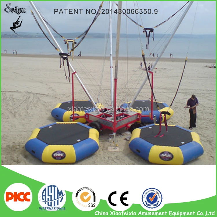 The Most Funny Outdoor Trampoline Equipment Bungee Jumping For Sale
