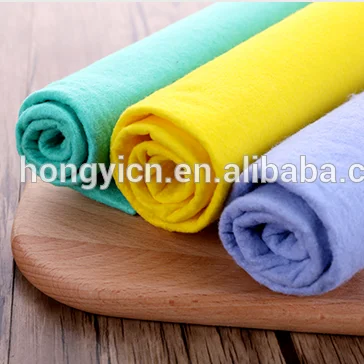 Needle punched nonwoven fabric super absorbent multi-purpose household cleaning products
