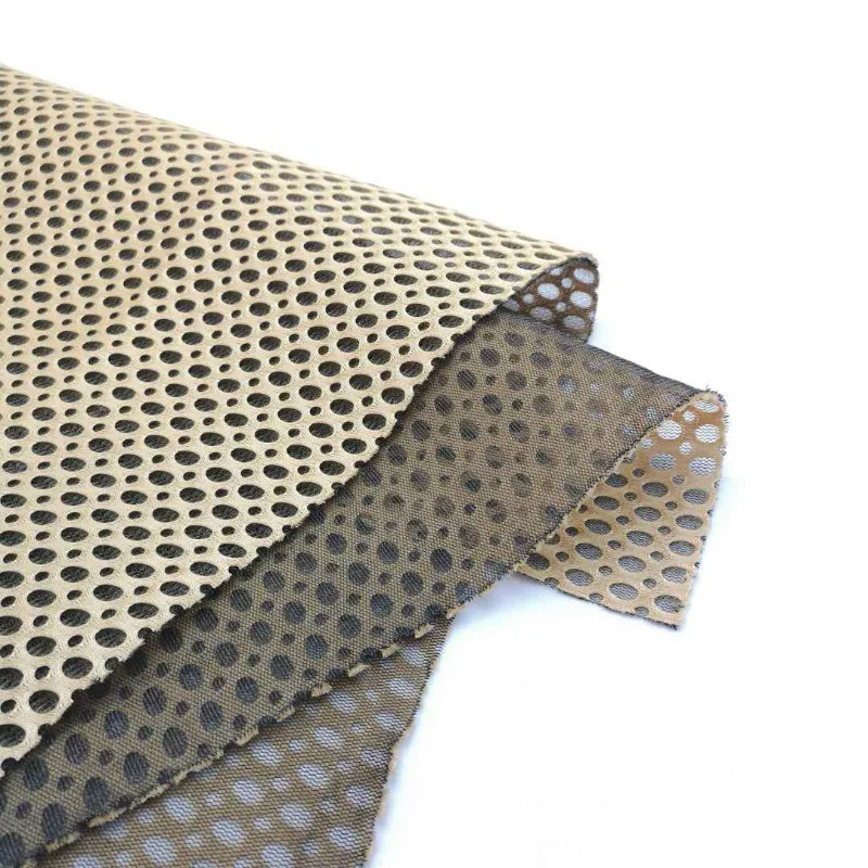 HH-006 printed thick polyester fabric, polyester mesh fabric for laundry bag, placemat and baby strollers