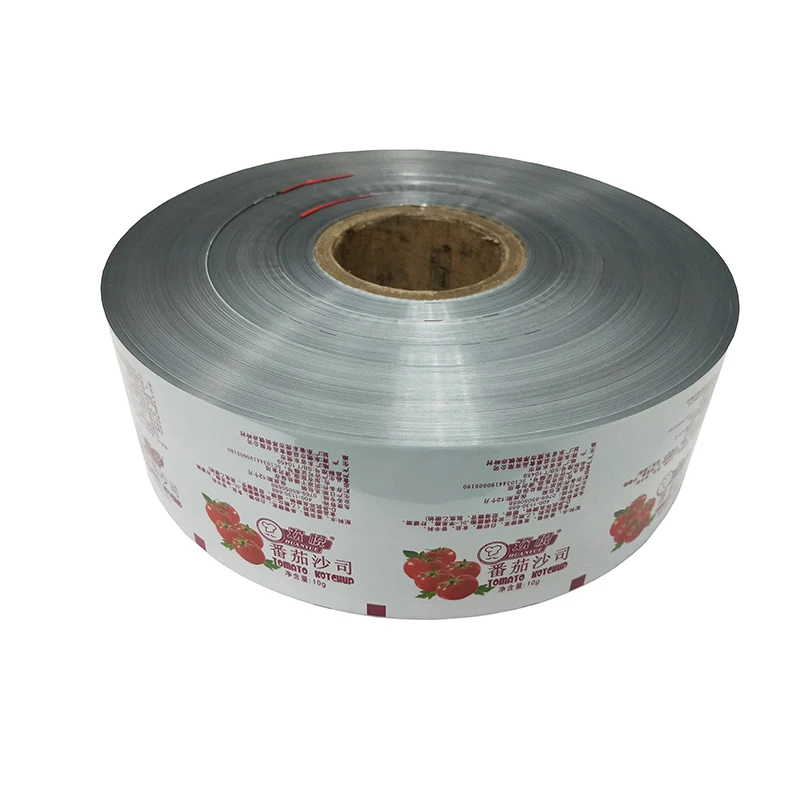 Custom printed food packaging aluminum foil metalized automatic flowpack film roll