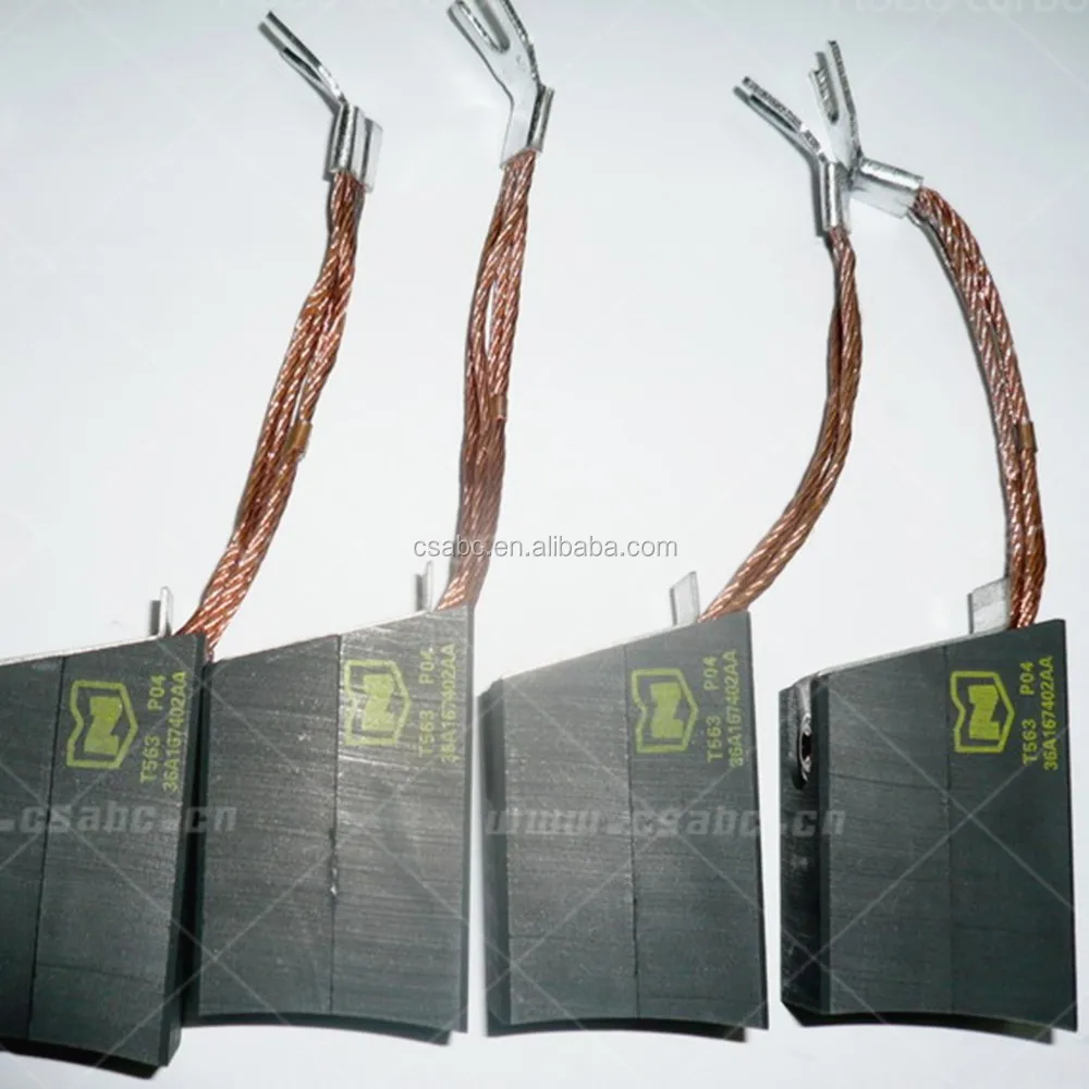 electro graphite carbon brush T563 for DC motors parts