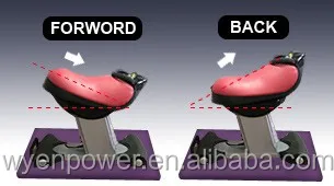 Horse Riding Plateforme Oscillante /horse Riding Exercise Machine Vibration Plate Steel Plastic PU Skin Saddle Size: 68*38CM