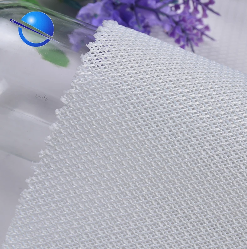 100% Poly Thin Strong Durable Honeycomb Warp Knitting Mesh Fabric for Shoes storage laundry bag fabric
