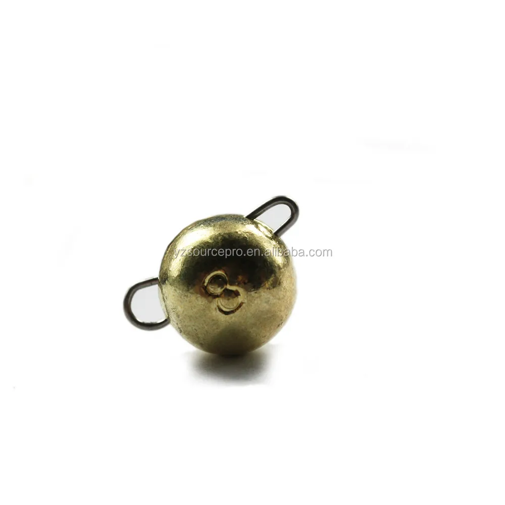 1TCBS-G fishing tungsten cheburashka sinker 1 g gold color 10pk