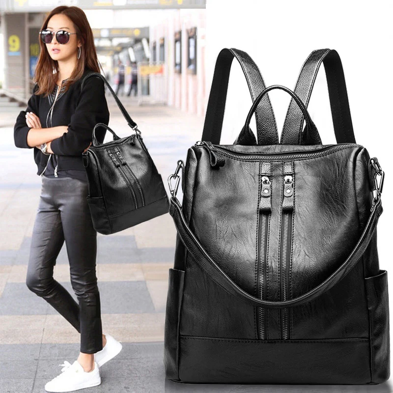 Wholesale Fashion backpack girls leather backpack women backpack