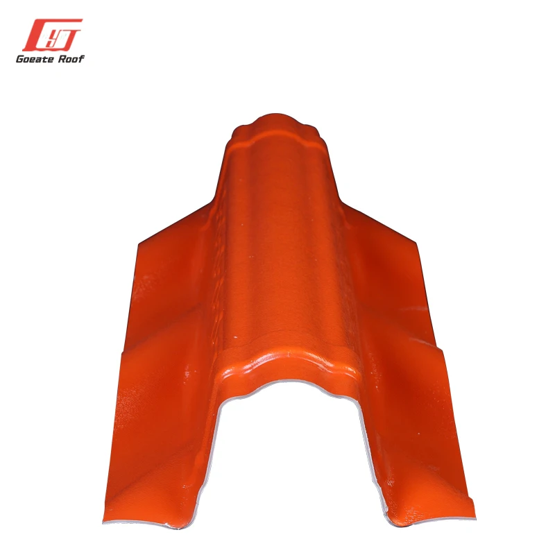 chinese roof tiles sale prefab house building materials guangzhou plastic  ASA synthetic classical resin tile