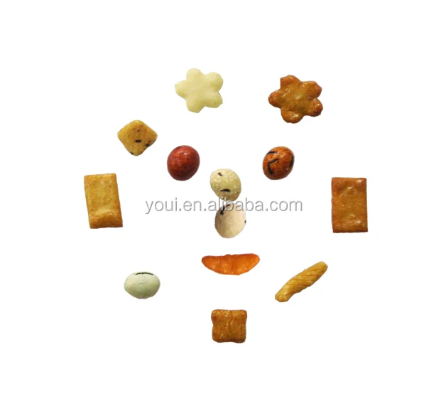Japanese Style Rice Crackers and Peanuts Mix
