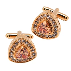 China Manufacturer Customize Wholesale Silver Blank Metal Navy Bule Crystal Cuff link/Custom Mens Cufflink