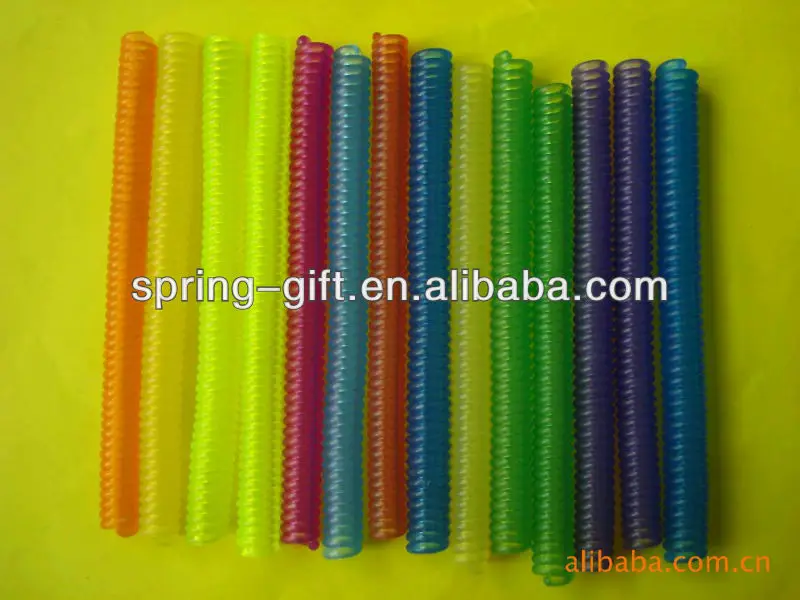 various telephone cord spiral coil spiral cords with key ring pu spring pipe rope key chain