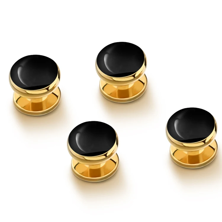 Лидер продаж, партиями по 4 шт. набор Мужская Мода Смокинг Запонки торжественный костюм для девочки рубашка с золотыми заклепками, шерсть запонки