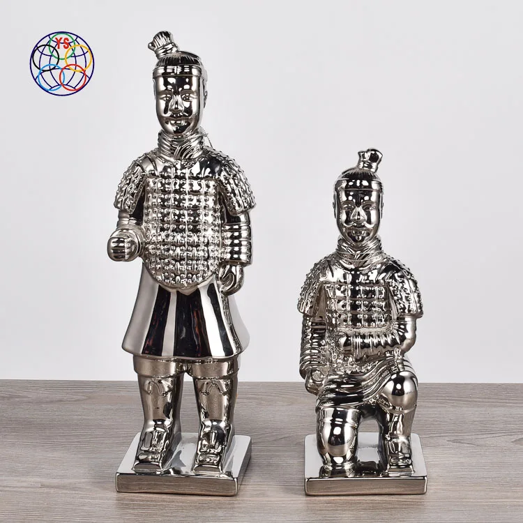 
Lifelike design ceramic terracotta warriors statue home decoration ornamental gift item porcelain figurine 