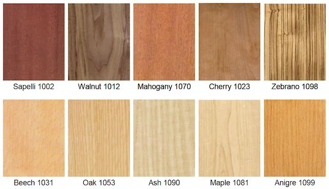 
mountain grain beech natural veneer with low price 