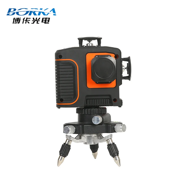 
Borka 12 Lines Green Beam 3D Laser Level Self Leveling 360 Degree Cross Line Laser with remote control function 