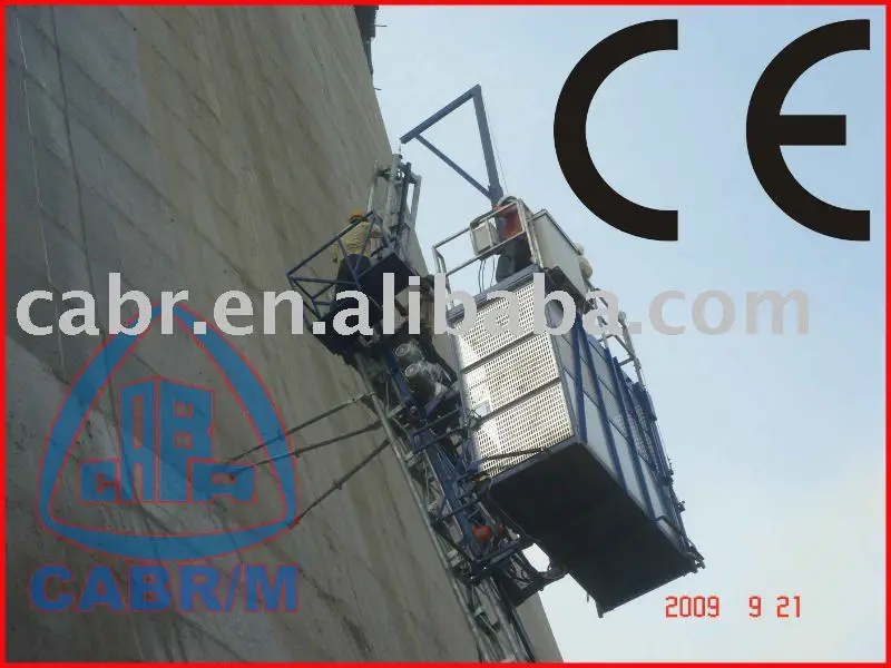 Inclined construction hoist curved steel building machinery