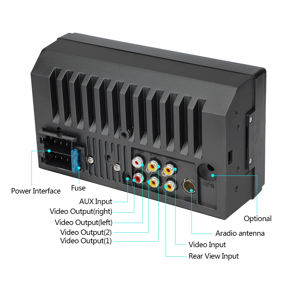 Double din car radio 7inch 2 din car stereos MP5 Player support mirror link BT Auto Radio