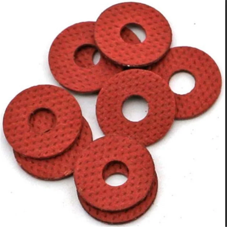 Red Steel Paper Fiber Flat Washer Kit Insulation Washer Assorted 14 Sizes 150pcs Washers