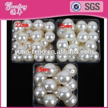 Factory price wholesales hot selling round abs perolas beads