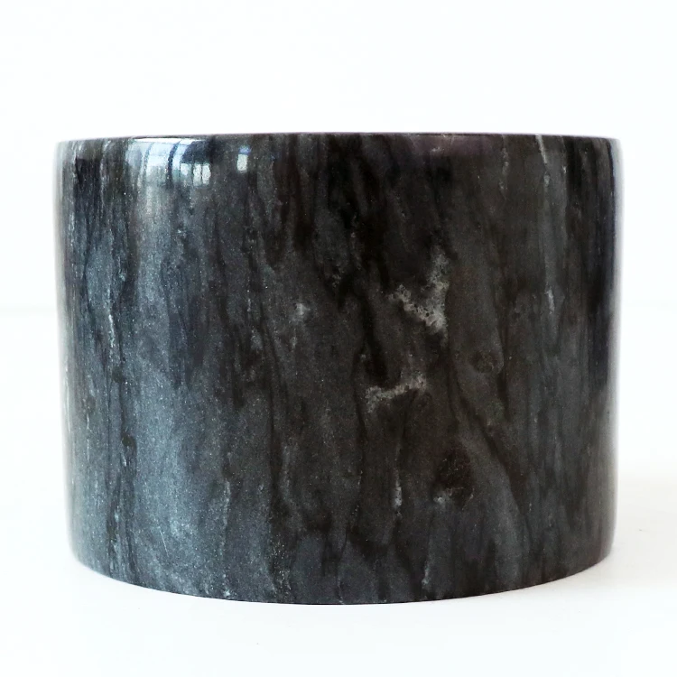 Популярный Каменный Подсвечник, банка/емкость для хранения из натурального мрамора и подсвечник