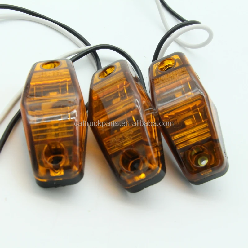 
New Products LED Light Red/Amber Surface Mount Clearance Universal Side Marker Trailer 