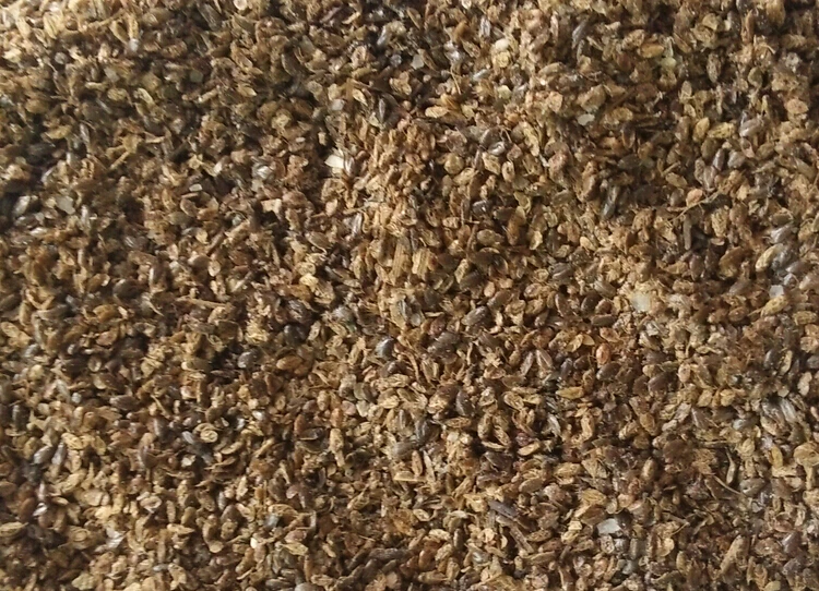 Органический корм для рыбы, сушеный на солнце водой