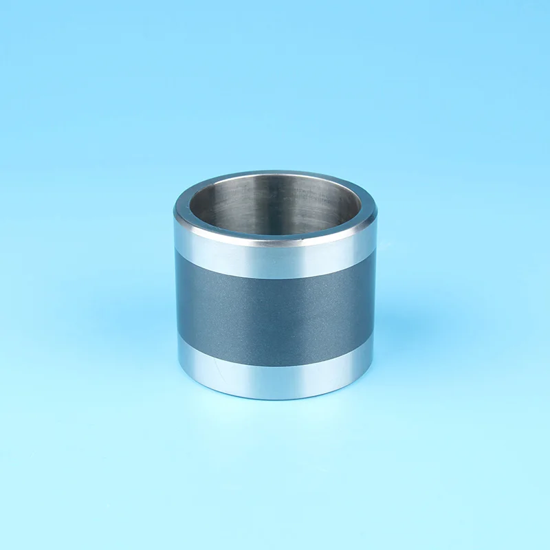 Vacuum air pump shaft installing sleeve with ceramic coating