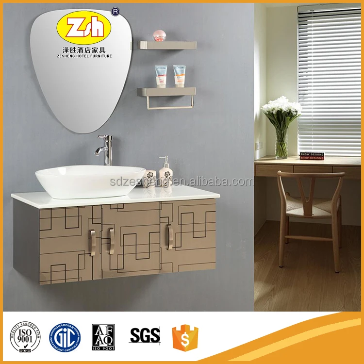 Modern Waterproof vanity hotel bathroom cabinet bathroom vanity Z-015